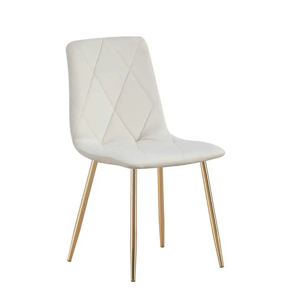 Lot de 2 chaises GONE gold velours beige