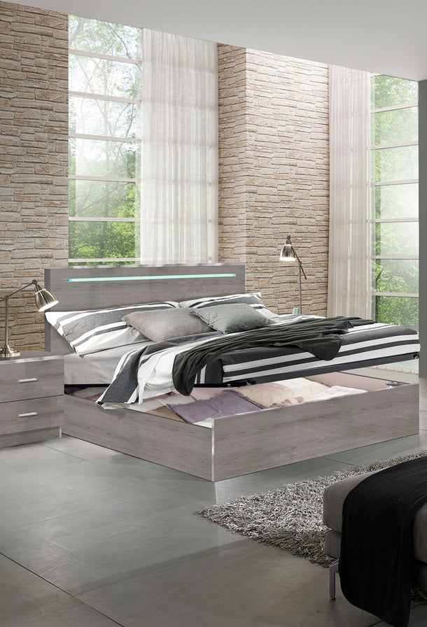 Chambre à coucher complète NIVES gris