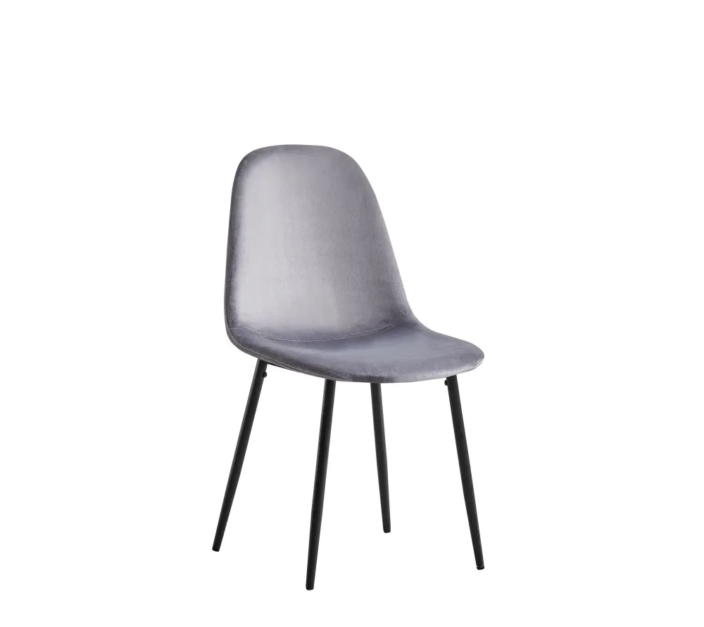 Chaise SCANDINAVE pieds noir #couleur_anthracite