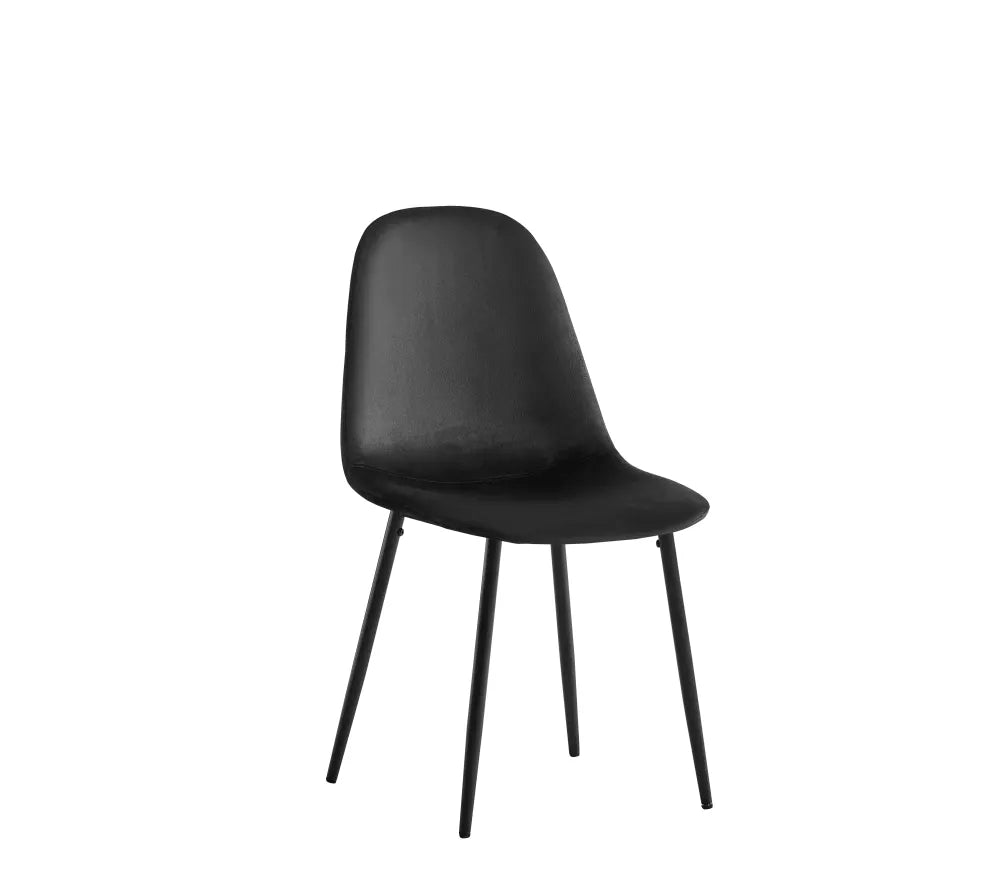 Chaise SCANDINAVE pieds noir #couleur_noir