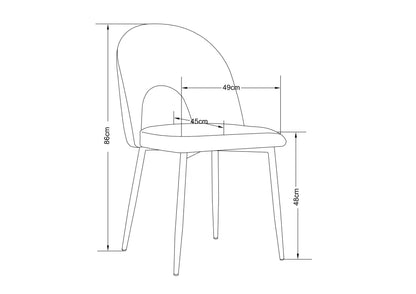 Lot de 2 chaises TEDDY