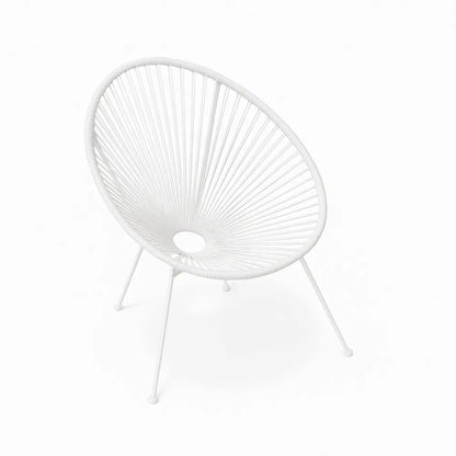 Fauteuil d'extérieur ACAPULCO résine et acier 