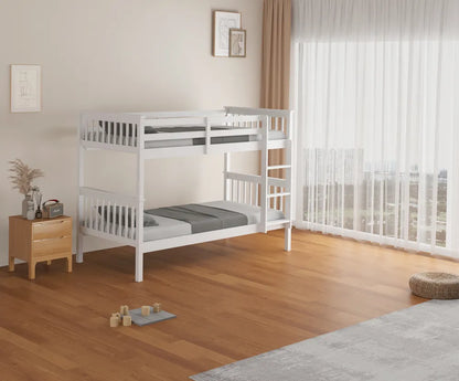 Lit superposé en bois séparable BATNA gris 90x190 cm 