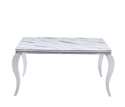 Table à manger BAROQUE chrome 