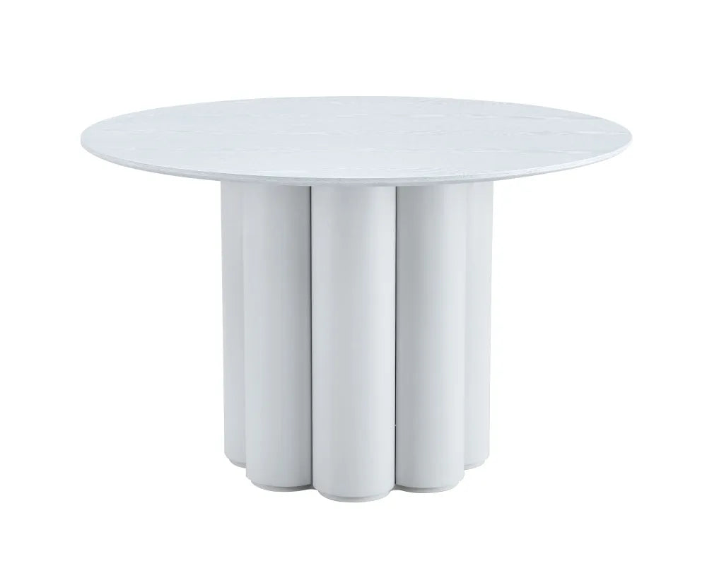 Table à manger ronde FLOWER blanche 120 cm