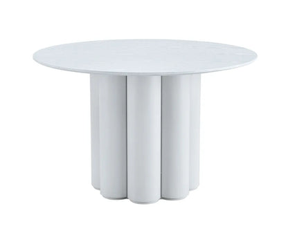 Table à manger ronde FLOWER blanche 120 cm