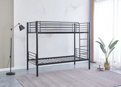 Lit superposé LUNA 1+1 Séparable en métal 90x190 cm sommier inclus 