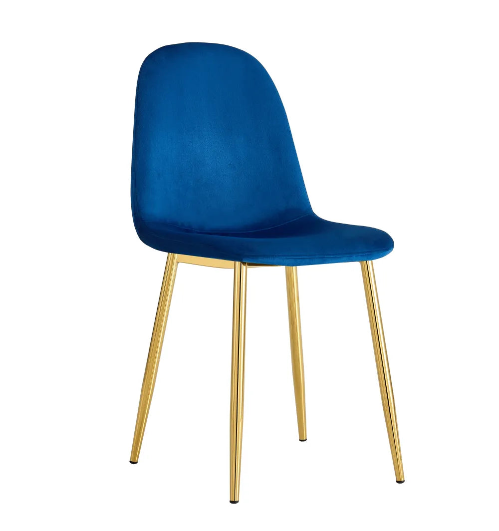 Chaise SCANDINAVE Gold #couleur_bleu