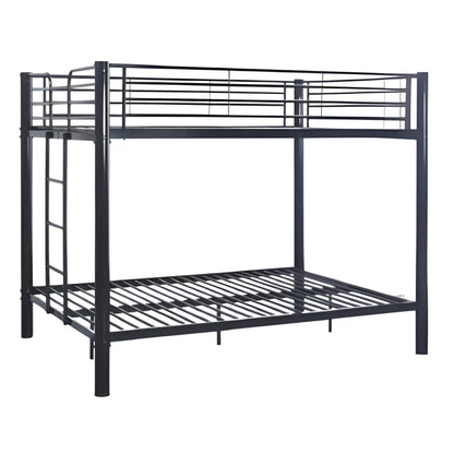 Lit superposé 4 places COLOSSE 140x190 cm en métal robuste – Sommier inclus 