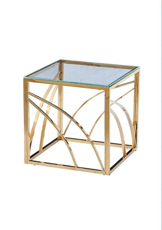 Guéridon GEO gold #couleur_transparent