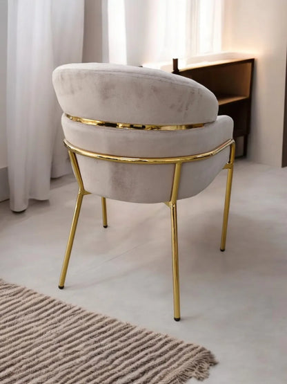 Lot de 4 de chaises EMILY pieds gold