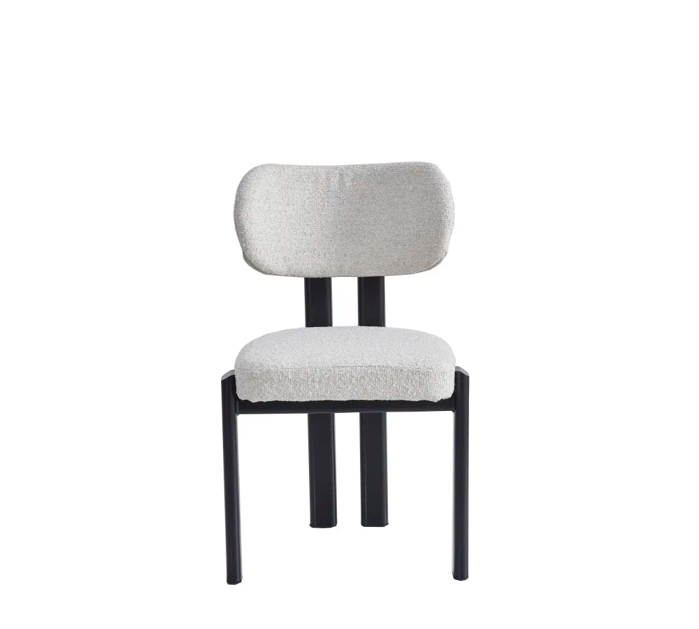 Lot de 4 chaises HERA pieds en bois noyer #couleur_noir
