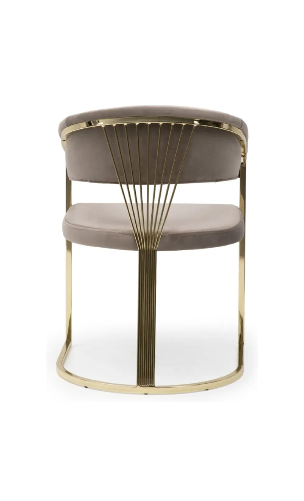 Lot de 2 chaises ANA gold velours #couleur_beige