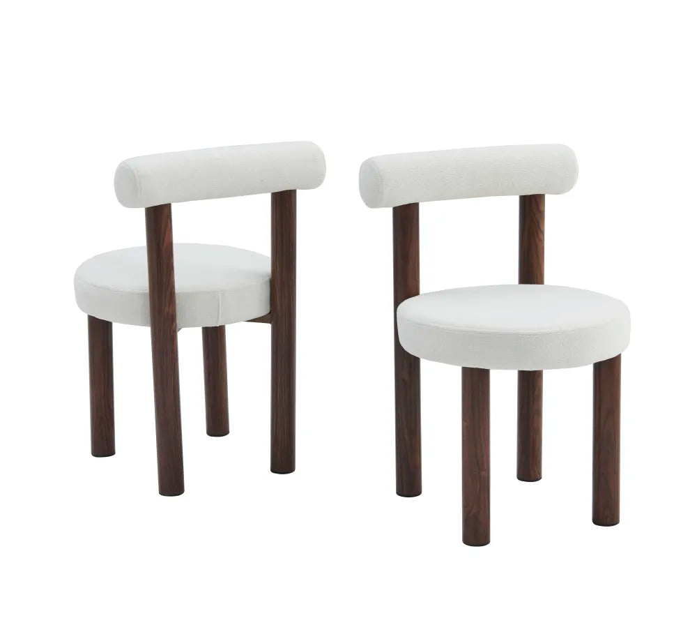 lot de 2 chaises IRINA beige peau de peche