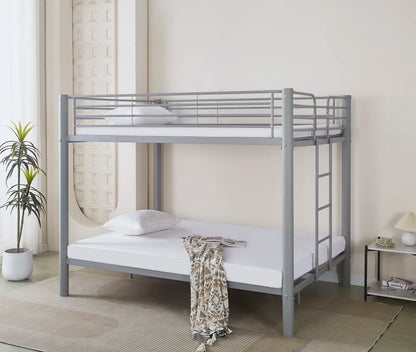 Lit superposé 4 places COLOSSE 140x190 cm en métal robuste – Sommier inclus 