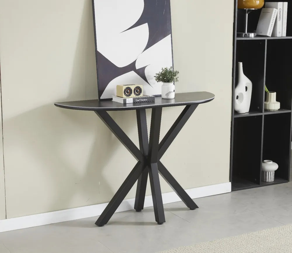 Console céramique OPHELIA pieds noir #couleur_noir