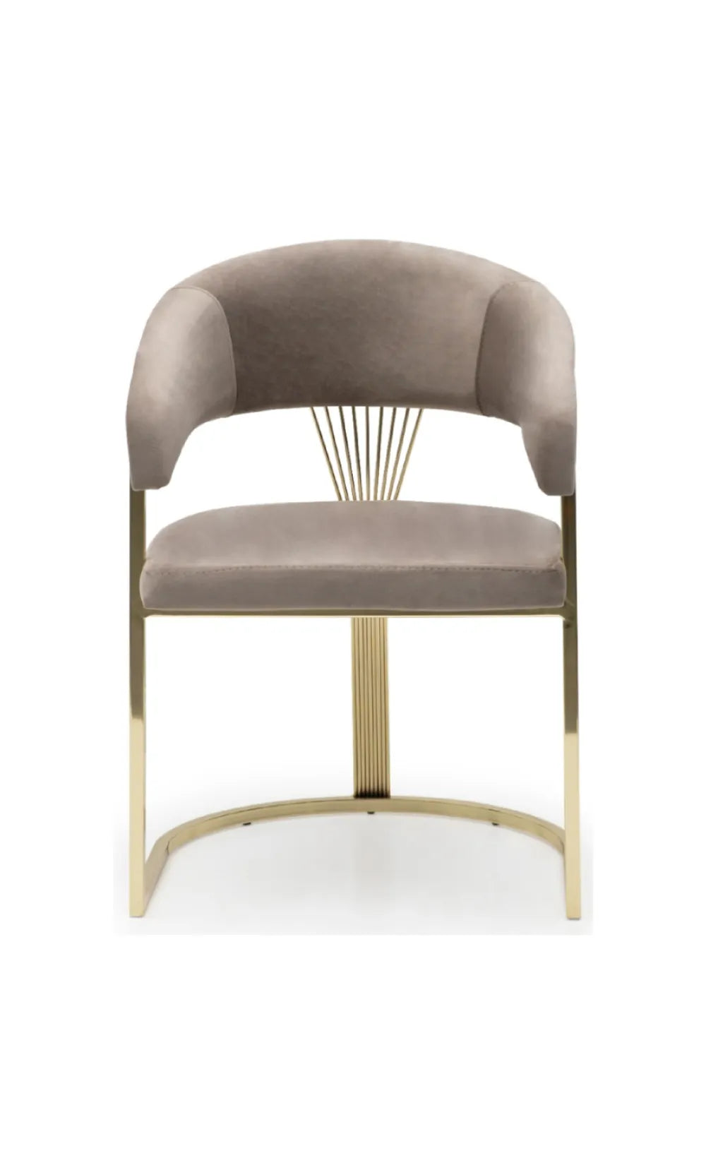 Lot de 2 chaises ANA gold velours #couleur_beige