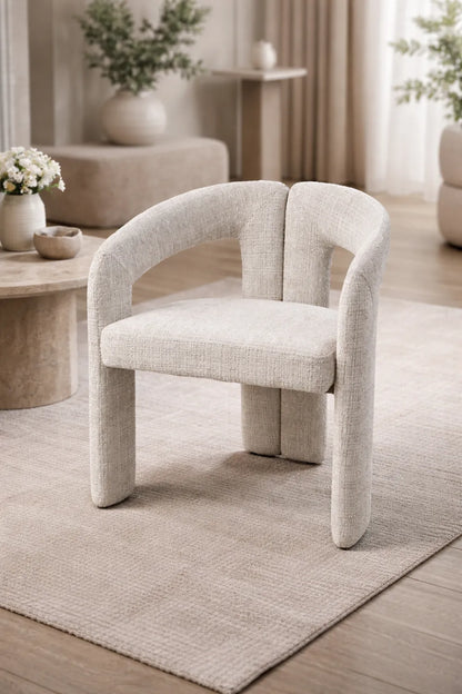Lot de 2 chaises ONIX velours anti-tâche beige