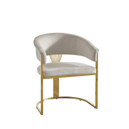 Lot de 2 chaises ANA gold velours 