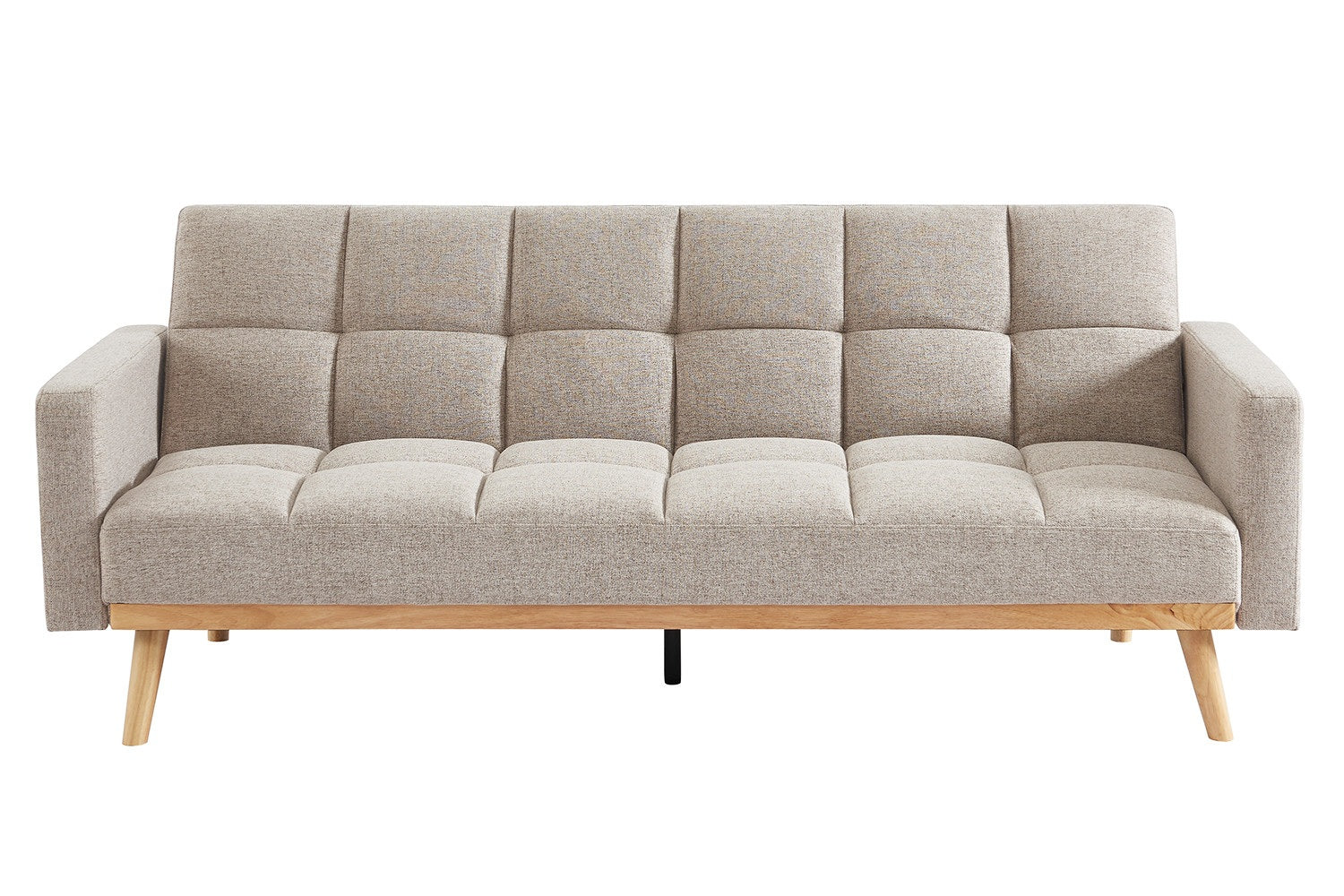 Canapé-lit scandinave ADANA en tissu #couleur_beige
