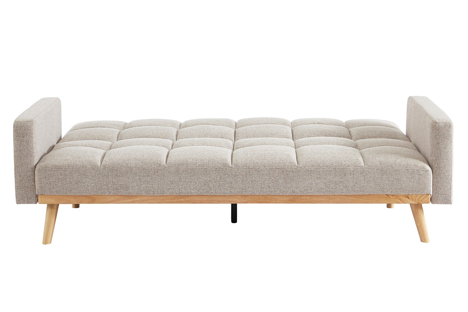 Canapé-lit scandinave ADANA en tissu #couleur_beige
