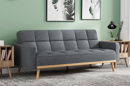 Canapé-lit scandinave ADANA en tissu 