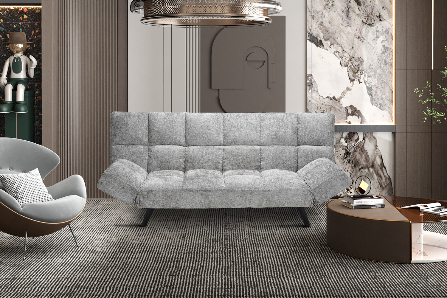 Canapé lit BURSA gris