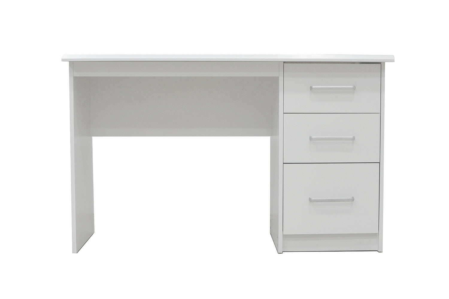 Bureau MATEO 3 tiroirs 120 cm #couleur_blanc