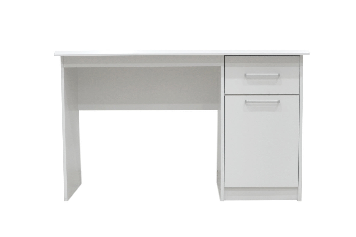 Bureau MILOU 1 tiroir 1 porte #couleur_blanc
