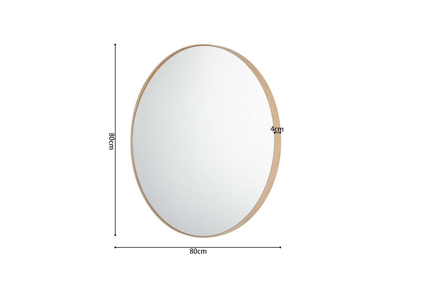 Miroir RIA 80x80 Chêne vieilli