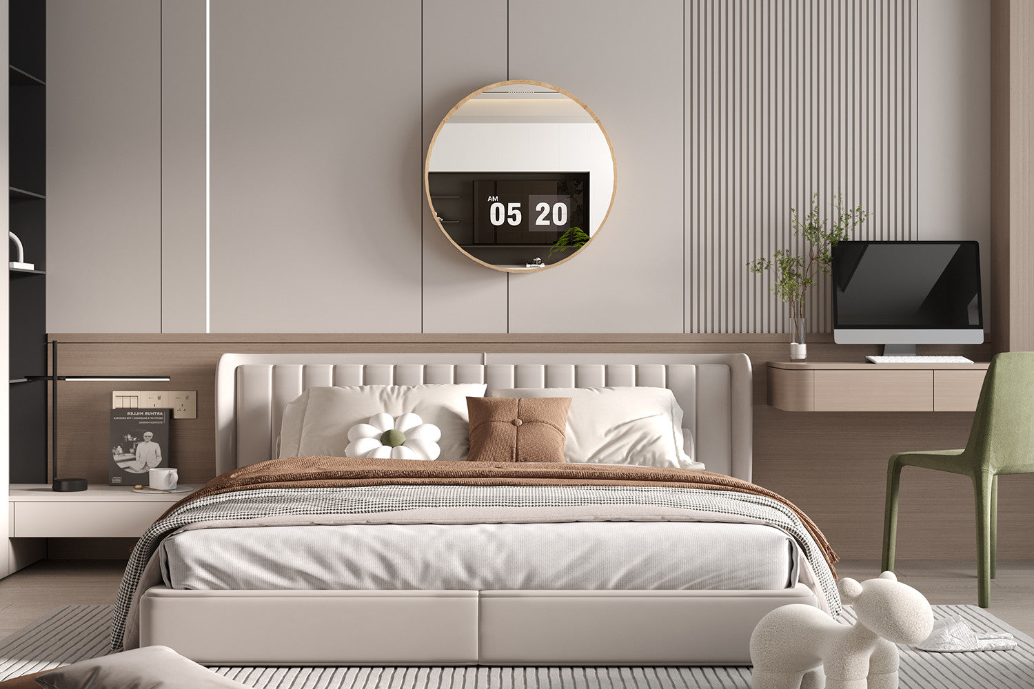 Miroir ROXY 80x80 Chêne vieilli