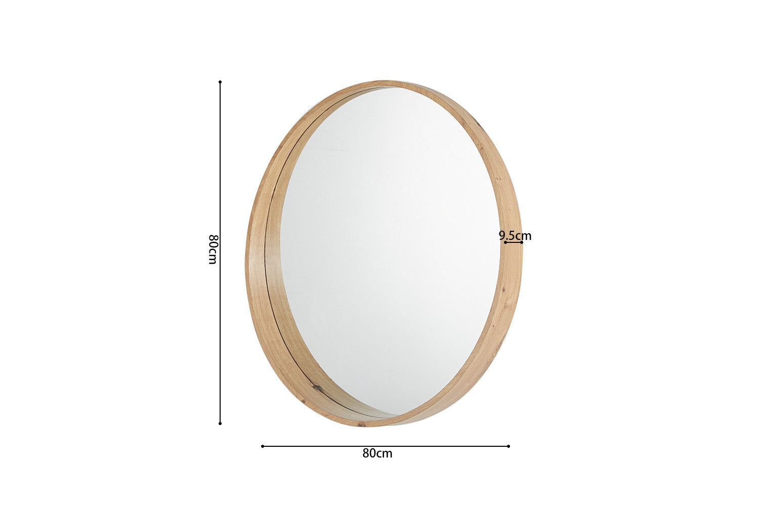 Miroir ROXY 80x80 Chêne vieilli