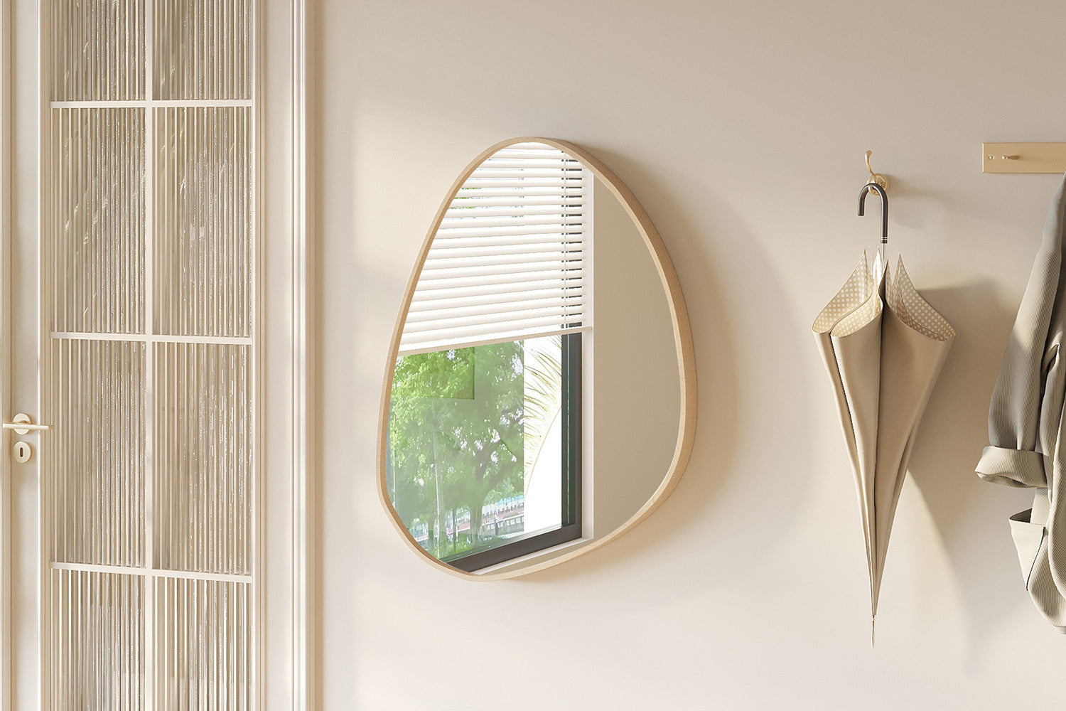 Miroir ROZA 80x60 Chêne vieilli