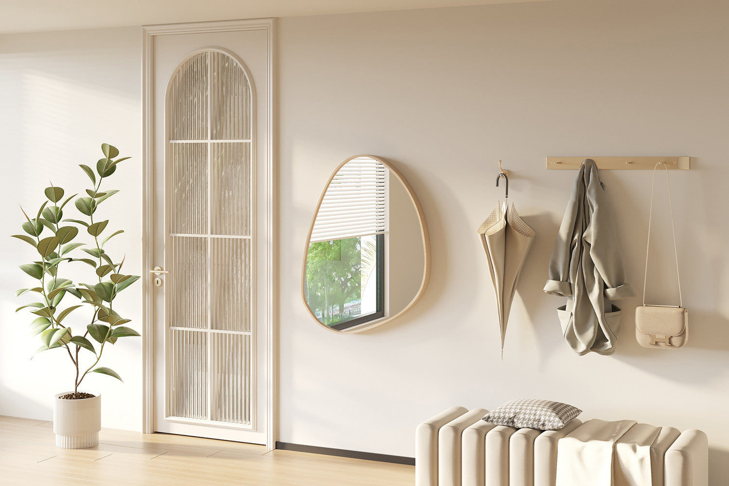Miroir ROZA 80x60 Chêne vieilli