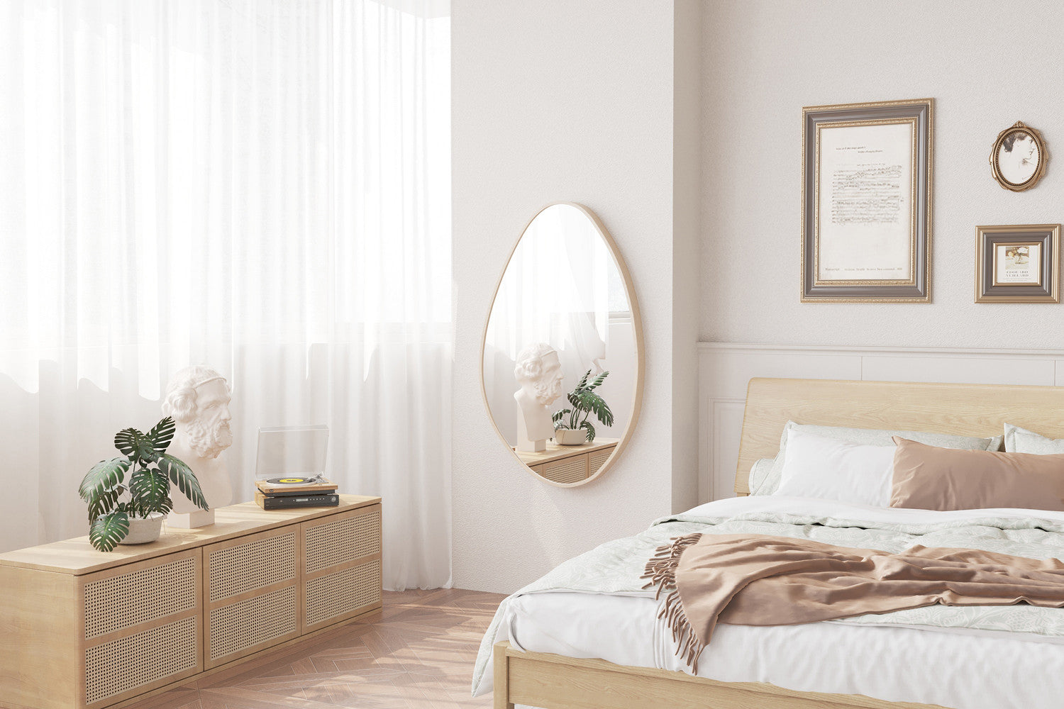 Miroir ROMI 80x50 Chêne vieilli