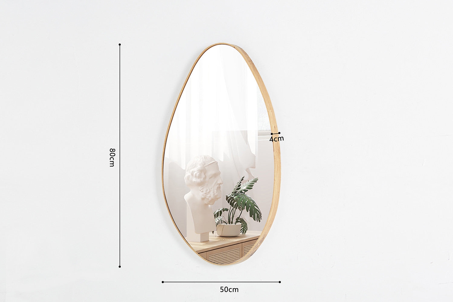 Miroir ROMI 80x50 Chêne vieilli