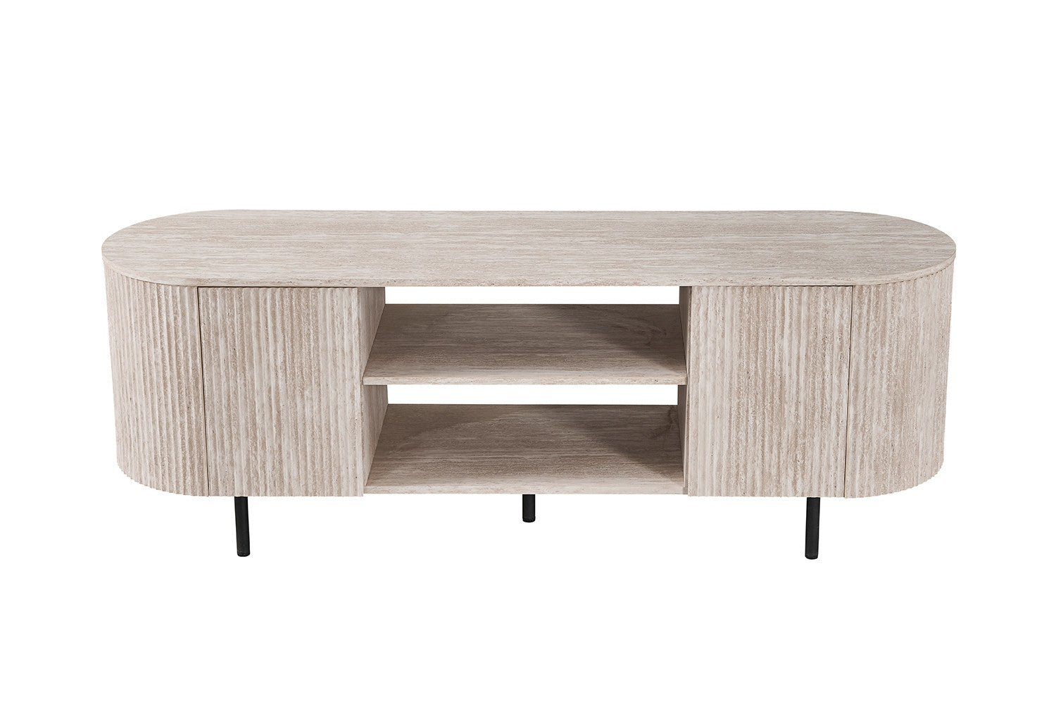Meuble TV LAGOS 160 cm #couleur_travertin
