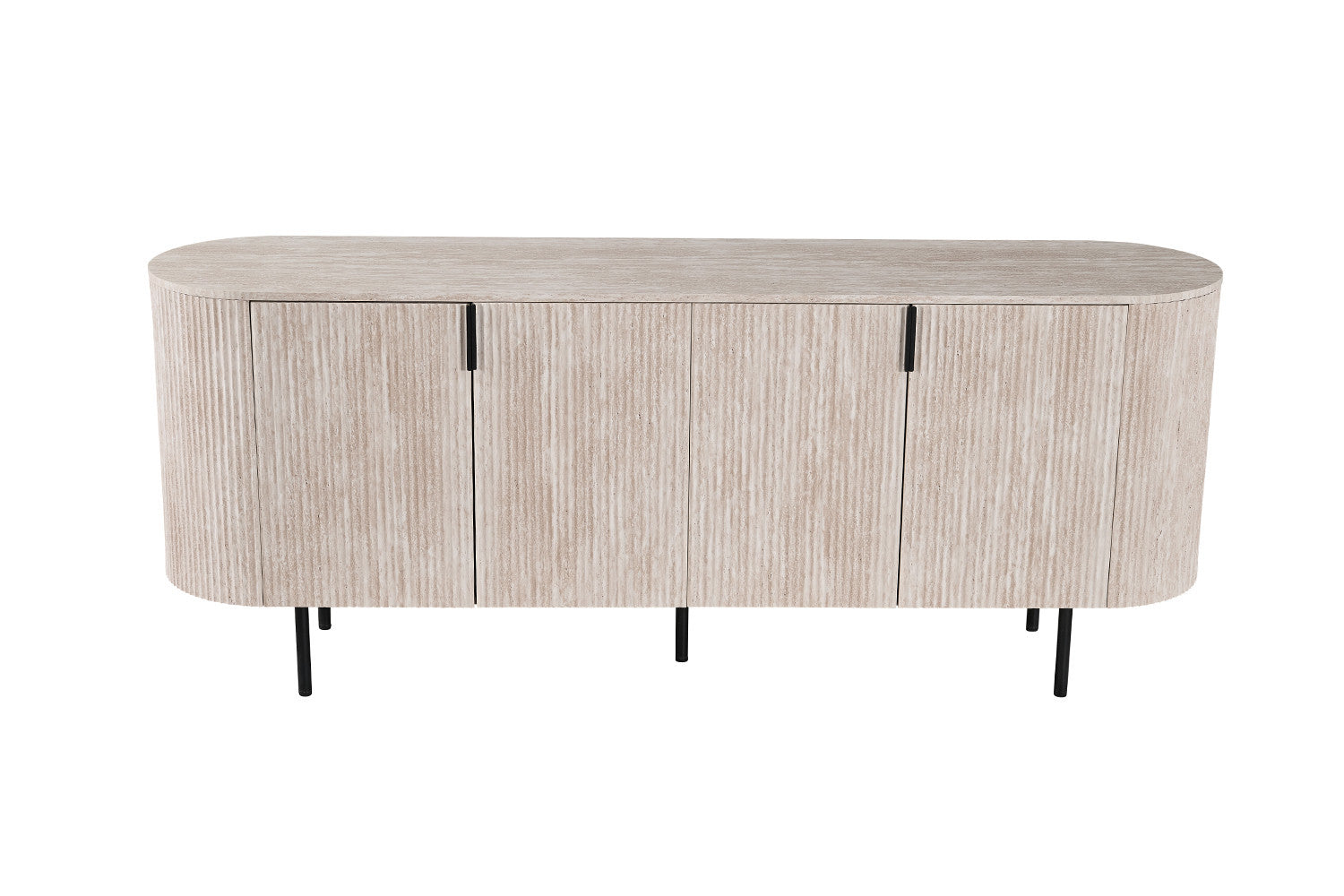 Buffet Bahut LAGOS 200 cm en bois #couleur_travertin