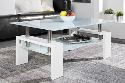 Table basse ALANA en verre trempé 
