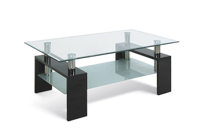Table basse ALANA en verre trempé 