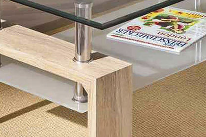 Table basse ALANA en verre trempé 