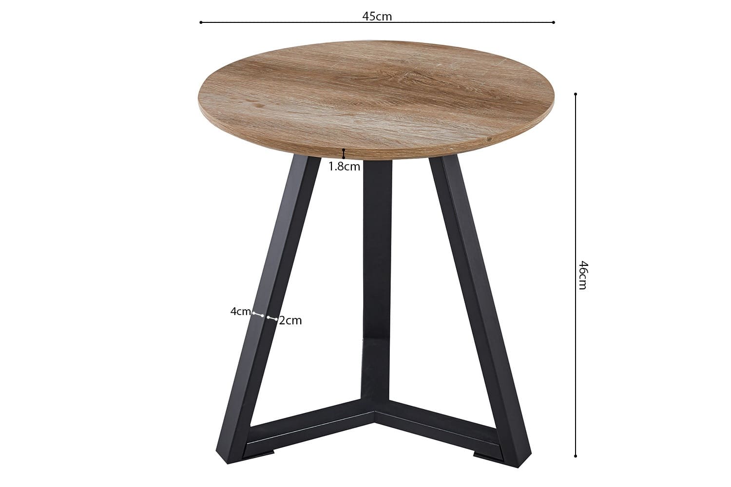 Table d'appoint PASO Chêne Vieilli