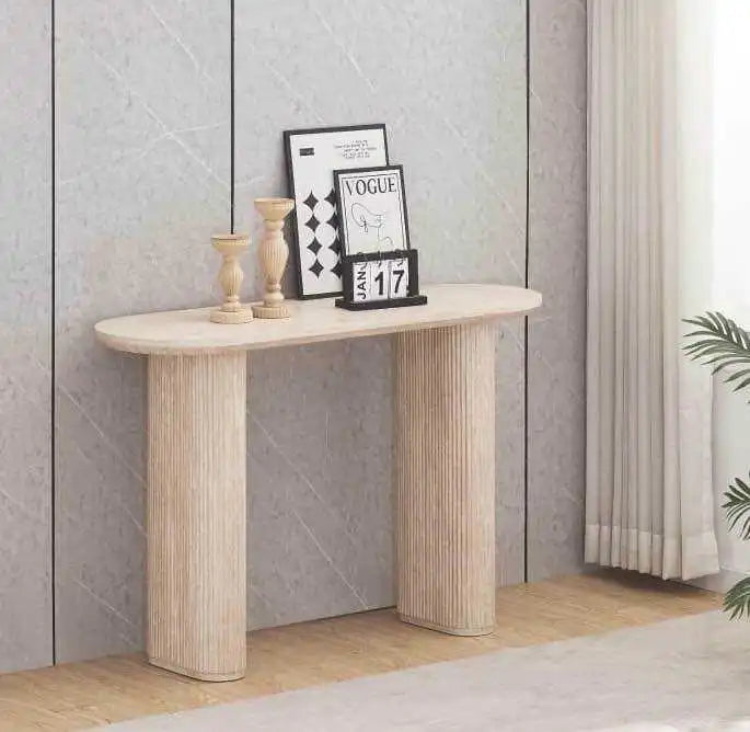 Console TRAVERTIN ovale 120x40x70 cm