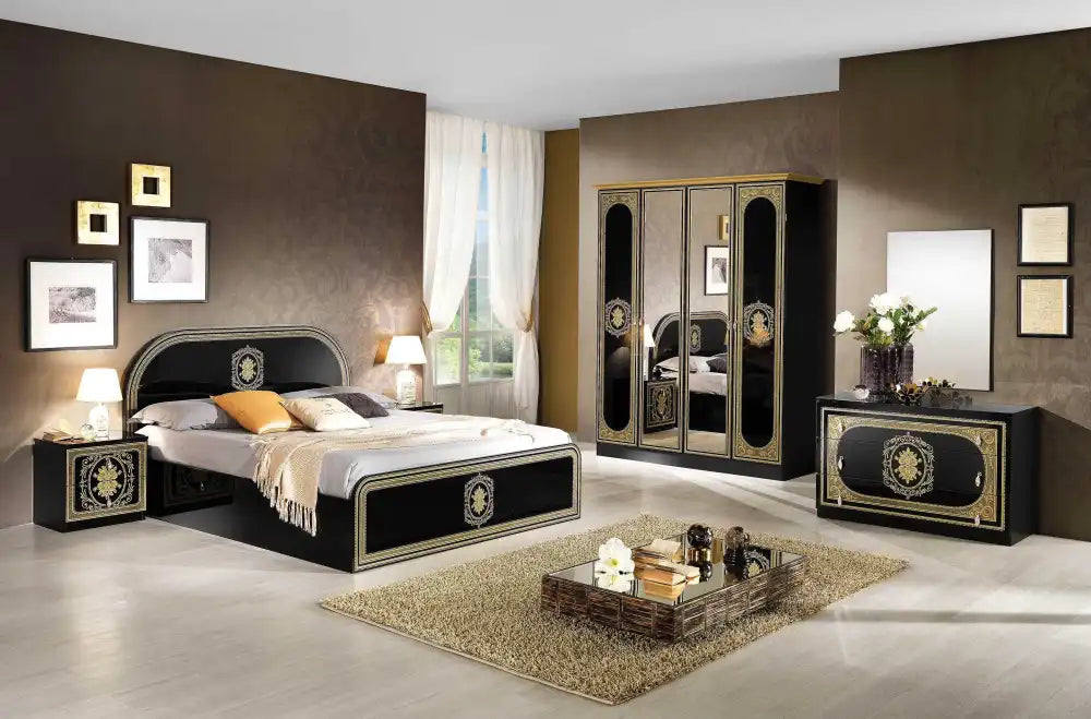 Chambre à coucher complète SOFIA noir