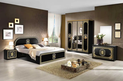 Chambre à coucher complète SOFIA noir