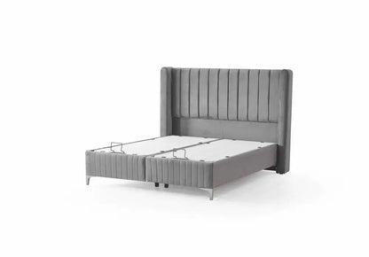Lit coffre 160x200 TOKYO en velours 