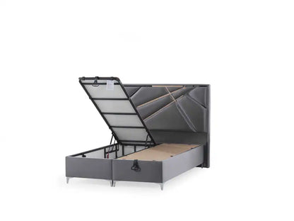 Lit coffre 160x200 RESITAL velours 