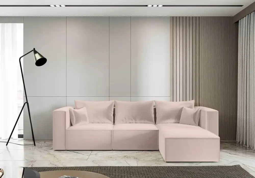 Canapé d'angle POPPY 3 places #couleur_beige