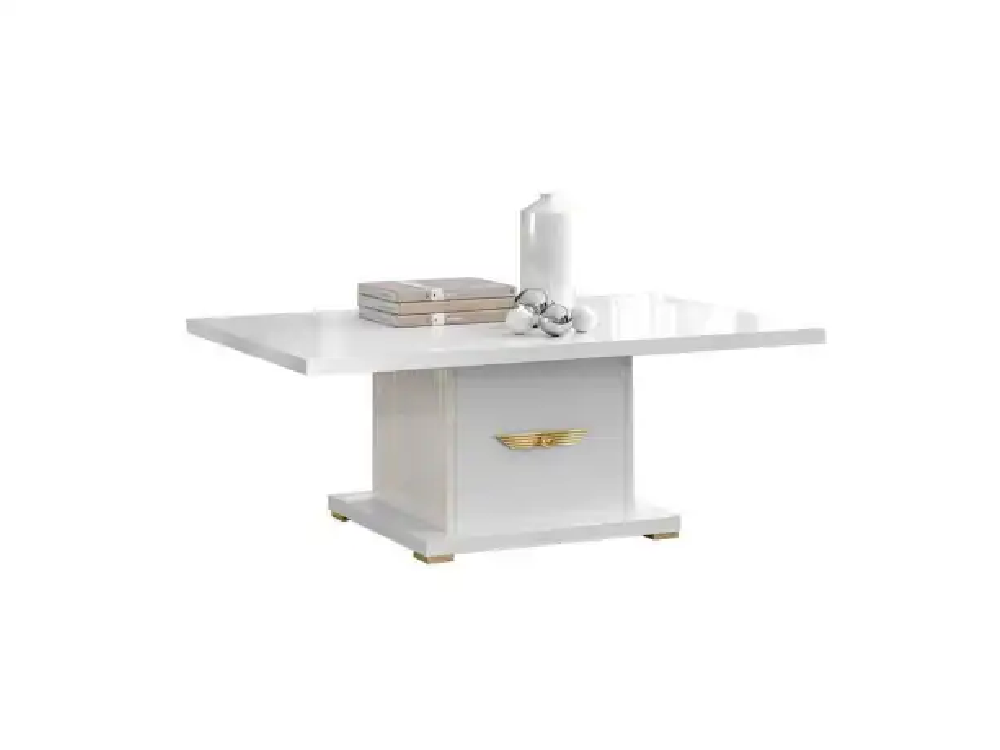 Table basse ELITE blanc #couleur_or