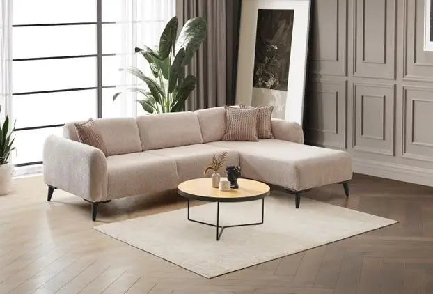 Canapé d'angle 4 places NEVADA #couleur_beige